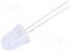 LED  10mm  red  50000÷60000mcd  8°  Front  convex  Pitch  2.54mm