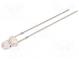 LED  3mm  red  1120÷1560mcd  30°  Front  convex  Pitch  2.54mm