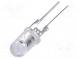 LED  5мм  красный  22000÷25000мкд  18÷20лм  40°  150мА  2,2÷2,6В