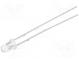 LED  3mm  bipolar  red  1120÷1560mcd  30°  Front  convex  LED AC