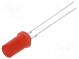 LED  5mm  bipolar  red  150÷220mcd  180°  20mA  1.8÷2.6V  Front  flat