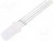 LED  5mm  tricolour  RGB  220÷330mcd  500÷750mcd  100÷150mcd  140°