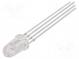 LED  5mm  tricolour  RGB  14400÷180000mcd  43000÷50000mcd  8°  20mA