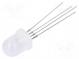 LED  8mm  tricolour  RGB  390÷420mcd  660÷720mcd  180÷200mcd  30°