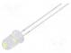 LED  5mm  white cold  90000÷100000mcd  11÷13lm  15°  15mA  7.8÷9.5V