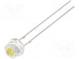 LED  4.8mm  white cold  28÷30lm  150°  Front  convex  11.6÷13.6V
