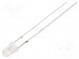 LED  3mm  white cold  2180÷3000mcd  70°  Front  convex  6500K