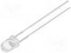 LED  4mm  white cold  7000mcd  30°  Front  convex  THT