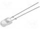 LED  oval  5.1x4.3mm  white cold  36000÷40000mcd  100/40°  20mA