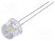 LED  8mm  white cold  3000÷4000mcd  100°  Front  convex