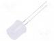 LED  10mm  white cold  750÷1120mcd  180°  Front  flat  Pitch  2.54mm