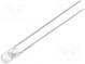 LED  3mm  white cold  3000mcd  30°  Front  convex  without flange