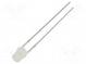 LED  3mm  white cold  330÷500mcd  140°  Front  flat  Pitch  2.54mm