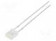LED  rectangular  2x4x5mm  white cold  500÷750mcd  100°  20mA