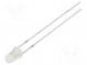 LED  3mm  bipolar,bicolour  red/cold white  1120÷1560mcd  30°