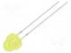 LED  5mm  bullet  yellow  150÷220mcd  100°  20mA  1.8÷2.6V