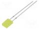 LED  rectangular  2x4.95x6.96mm  yellow  45÷68mcd  150°  20mA