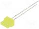 LED  rectangular  1.8x7.05mm  yellow  150÷220mcd  30°  Front  flat