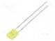 LED  rectangular  2x4x5mm  yellow  330÷500mcd  100°  Front  flat