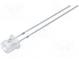 LED  5mm  yellow  750÷1000mcd  140°  20mA  1.8÷2.6V  Front  flat