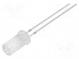 LED  5mm  yellow  750÷1120mcd  50°  20mA  1.8÷2.6V  Front  flat