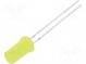 LED  5mm  yellow  220÷330mcd  180°  20mA  1.8÷2.6V  Front  flat