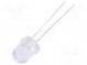LED  8mm  yellow  2180÷3000mcd  30°  Front  convex  Pitch  2.54mm