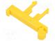 Mounting clamp  DIN rail,snap fastener  yellow  Mat  polyamide