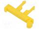 Mounting clamp  DIN rail,snap fastener  yellow  Mat  polyamide