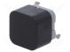 Switch  push-button  Pos  3  SPDT  0.03A/28VDC  (ON)-ON  THT