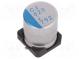 Capacitor  polymer  820uF  6.3VDC  ESR  12mΩ  PCJ  SMD  ±20%  Ø8x10mm