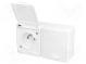 Connector  AC supply  socket  2P+PE  250VAC  16A  white  PIN  3  IP44