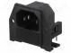 Connector  AC supply  socket  male  10A  250VAC  IEC 60320  UL94V-0