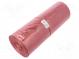 Trash bags  20pcs  LDPE  Colour  red  160l