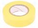 Tape  electrical insulating  W  19mm  L  20m  Thk  0.15mm  yellow