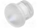 Fibre for LED  round  Ø5mm  Front  convex  straight