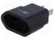 Adapter  Out  EU  Colour  black  Input  JAPAN,USA