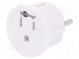 Adapter  Out  JAPAN,USA  Plug  with earthing  Colour  white