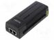 PoE power supply unit  10/100/1000Mbps  PoE (PoE)  black  30W