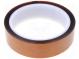 Tape  high temperature resistant  Thk  0.06mm  40%  amber  W  25mm