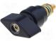 Laboratory clamp  black  1kVDC  63A  Mounting  screw,on panel