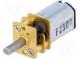 Motor  DC  with gearbox  LP  6VDC  360mA  Shaft  D spring