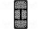 Chassis  black  172x80x3mm  acrylic