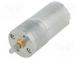 Motor  DC  with gearbox  LP  6VDC  2.4A  Shaft  D spring  120rpm