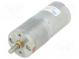 Motor  DC  with gearbox  LP  6VDC  2.4A  Shaft  D spring  11rpm