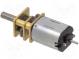 Motor  DC  with gearbox  HP  6VDC  1.6A  Shaft  D spring  Trans  10  1