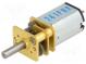 Motor  DC  with gearbox  Medium Power  6VDC  670mA  Shaft  D spring