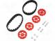 Tracks  red  Shaft  D spring  Pcs  2  push-in,screw  Ø  35mm