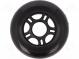 Wheel  black  Pcs  1  push-in  Ø  84mm  Plating  polyurethane  W  24mm