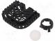 Ball casters  white  Kit  ball,housing  push-in  Tip mat  plastic
